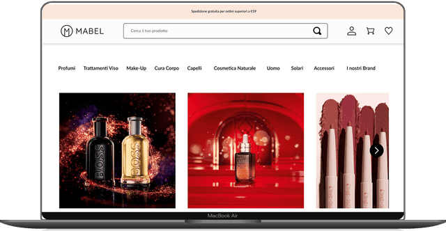 Mabel Profumerie Mobile Mockup